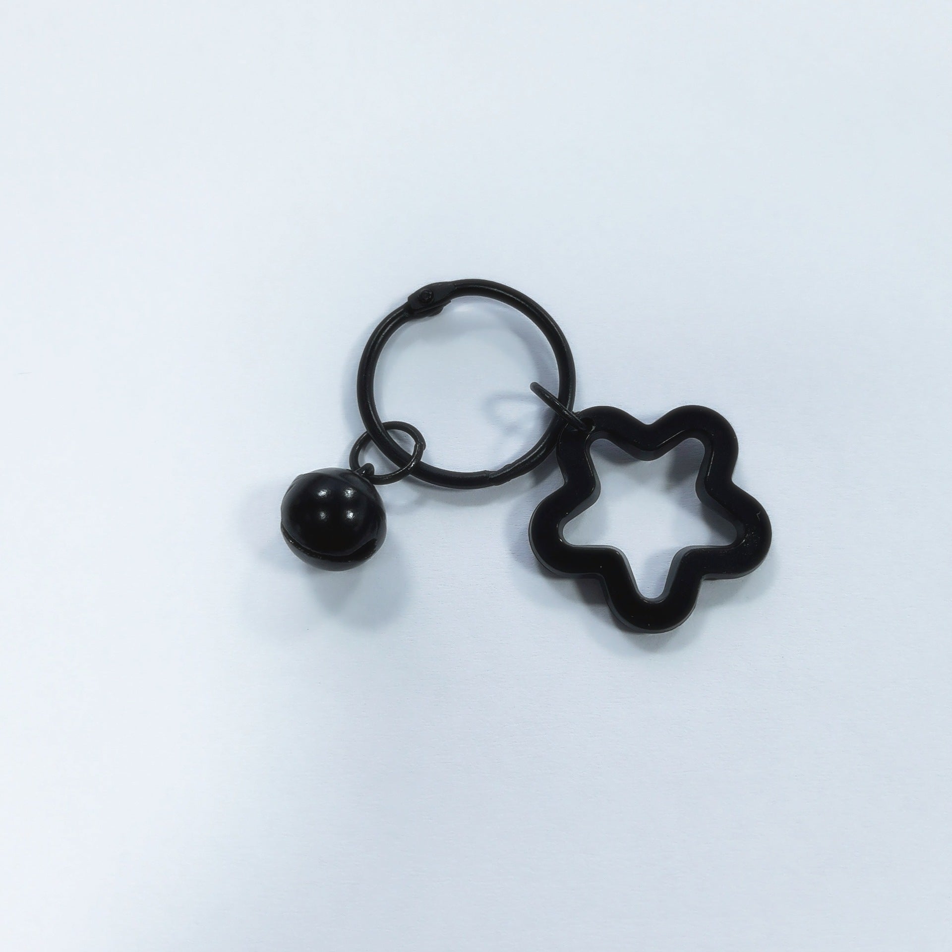 Wholesale 20pcs/pack colorful five-pointed star acrylic keychain pendants